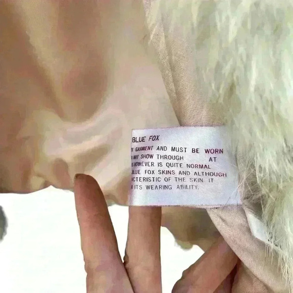 Elam Women’s Vintage Fur Coat 100% Norwegian Blue Fox Size M Luxury Winter Fall - Picture 6 of 13
